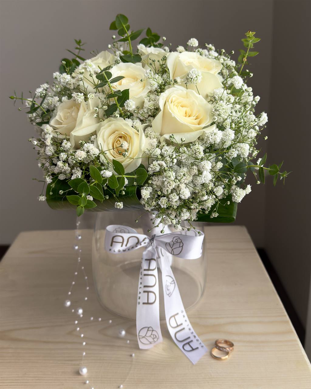 دسته گل عروس رزالین